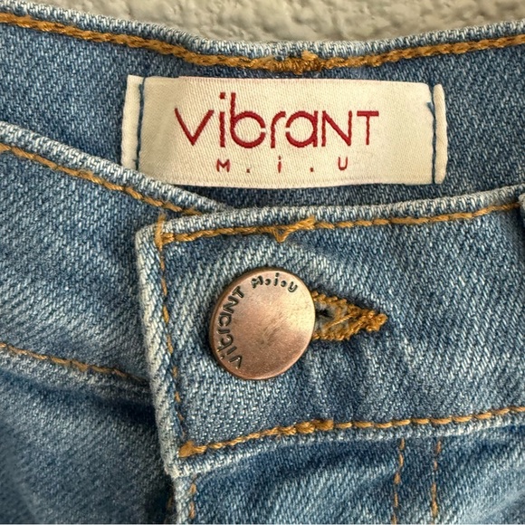 Vintage Vibrant MIU High Cut Denim Shorts Size Small NWT - Picture 4 of 7